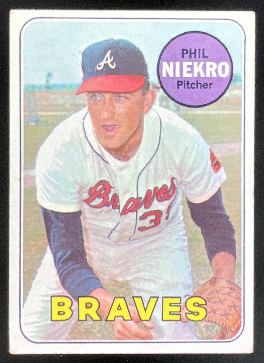 1969 Topps #355 Phil Niekro product image 1, provided for visual reference and product detail review