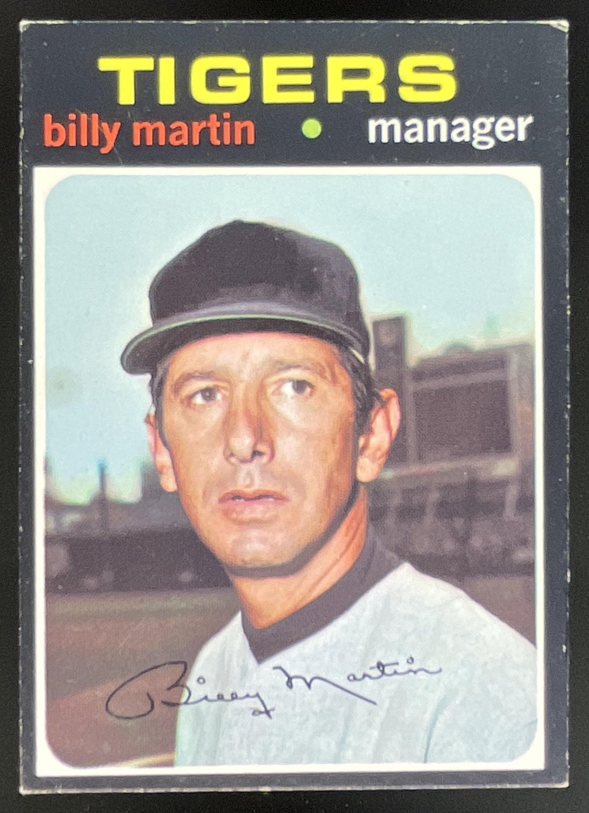 1971 Topps #208 Billy Martin product image 1, provided for visual reference and product detail review