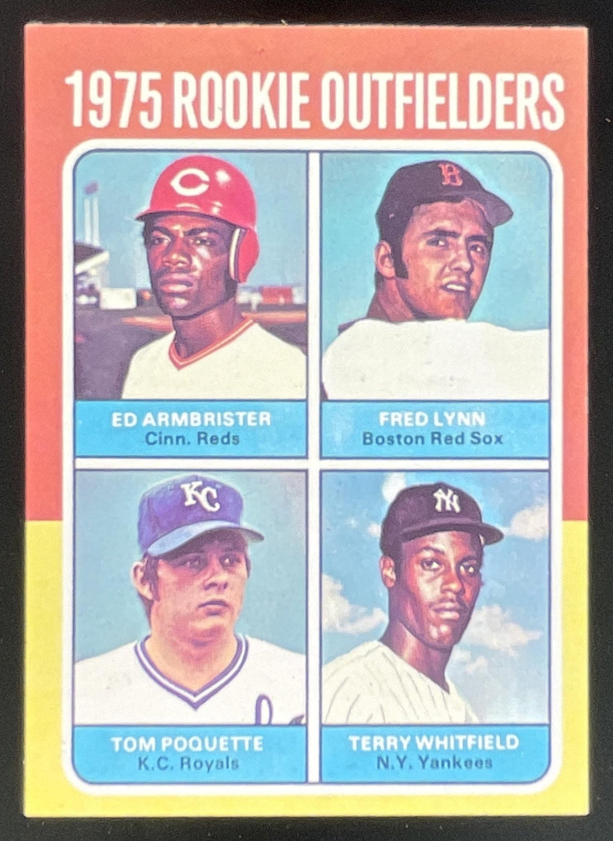1975 Topps #622 1975 Rookie Ed Armbrister Fred Lynn Tom Poquette Terry Whitfield product image 1, provided for visual