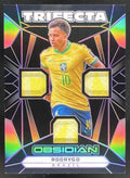 2021-22 Obsidian Trifecta Material Electric Etch Orange #TM-R Rodrygo /50 product image 1, provided for visual reference and