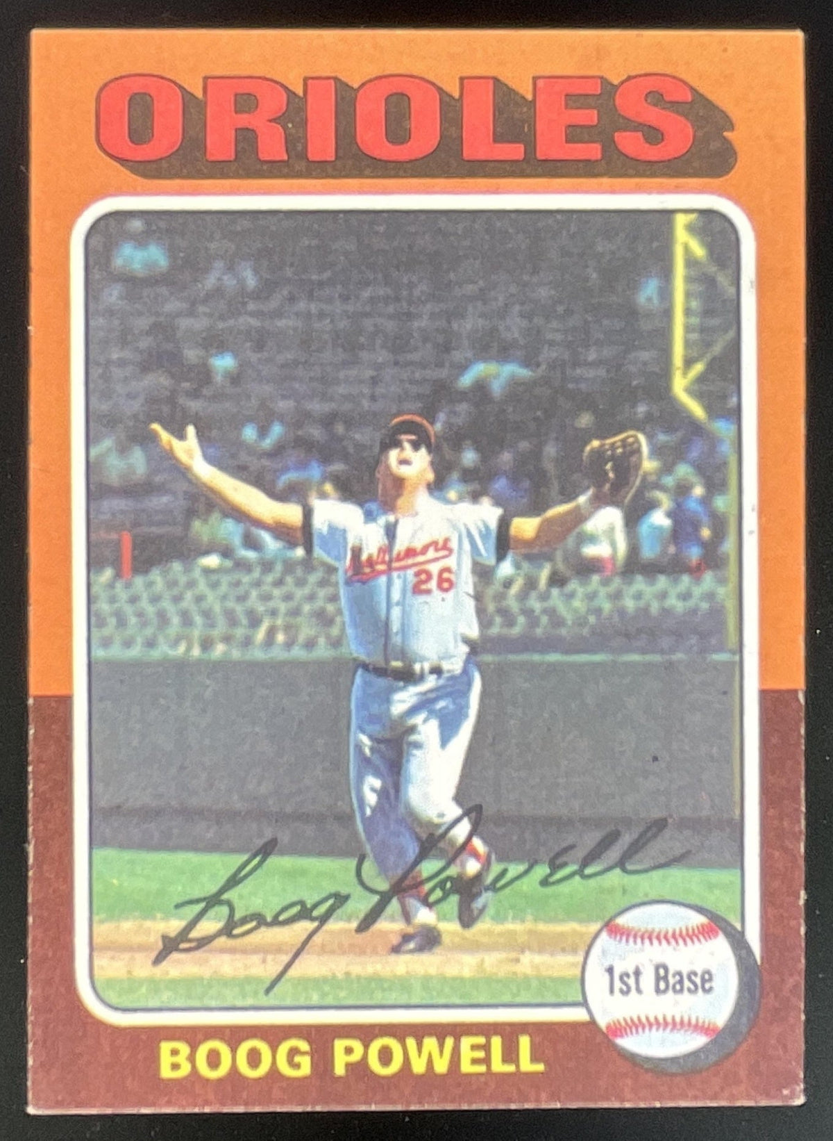 1975 Topps #625 Boog Powell product image 1, provided for visual reference and product detail review