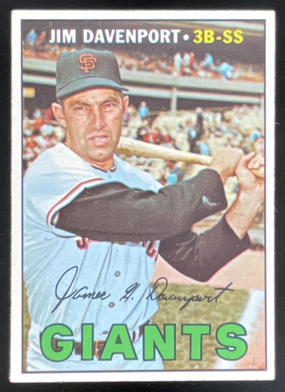 1967 Topps #441 Jim Davenport product image 1, provided for visual reference and product detail review