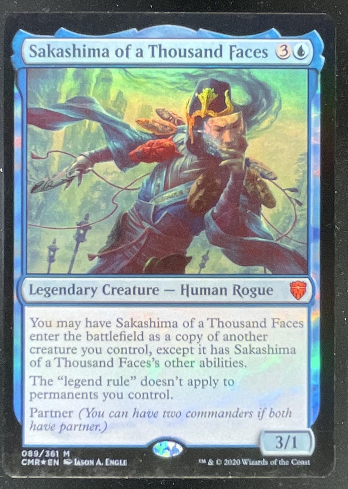 2020 Magic: The Gathering Commander Legends #089 Sakashima of a Thousand Faces product image 1, provided for visual