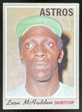 1970 Topps #672 Leon McFadden product image 1, provided for visual reference and product detail review