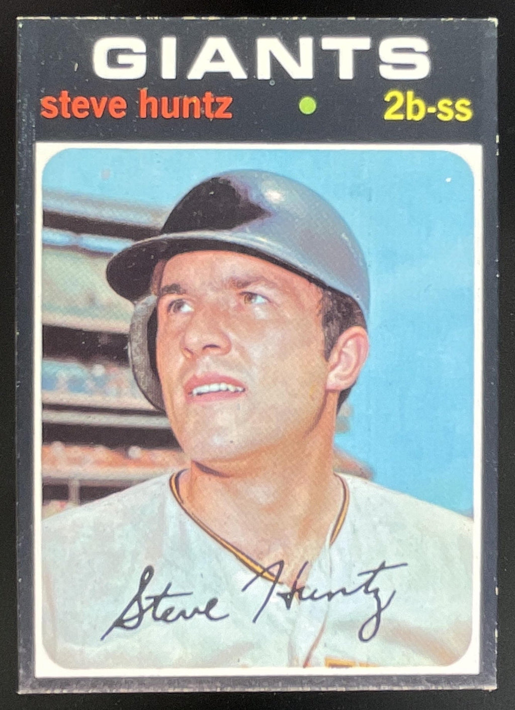 1971 Topps #486 Steve Huntz product image 1, provided for visual reference and product detail review