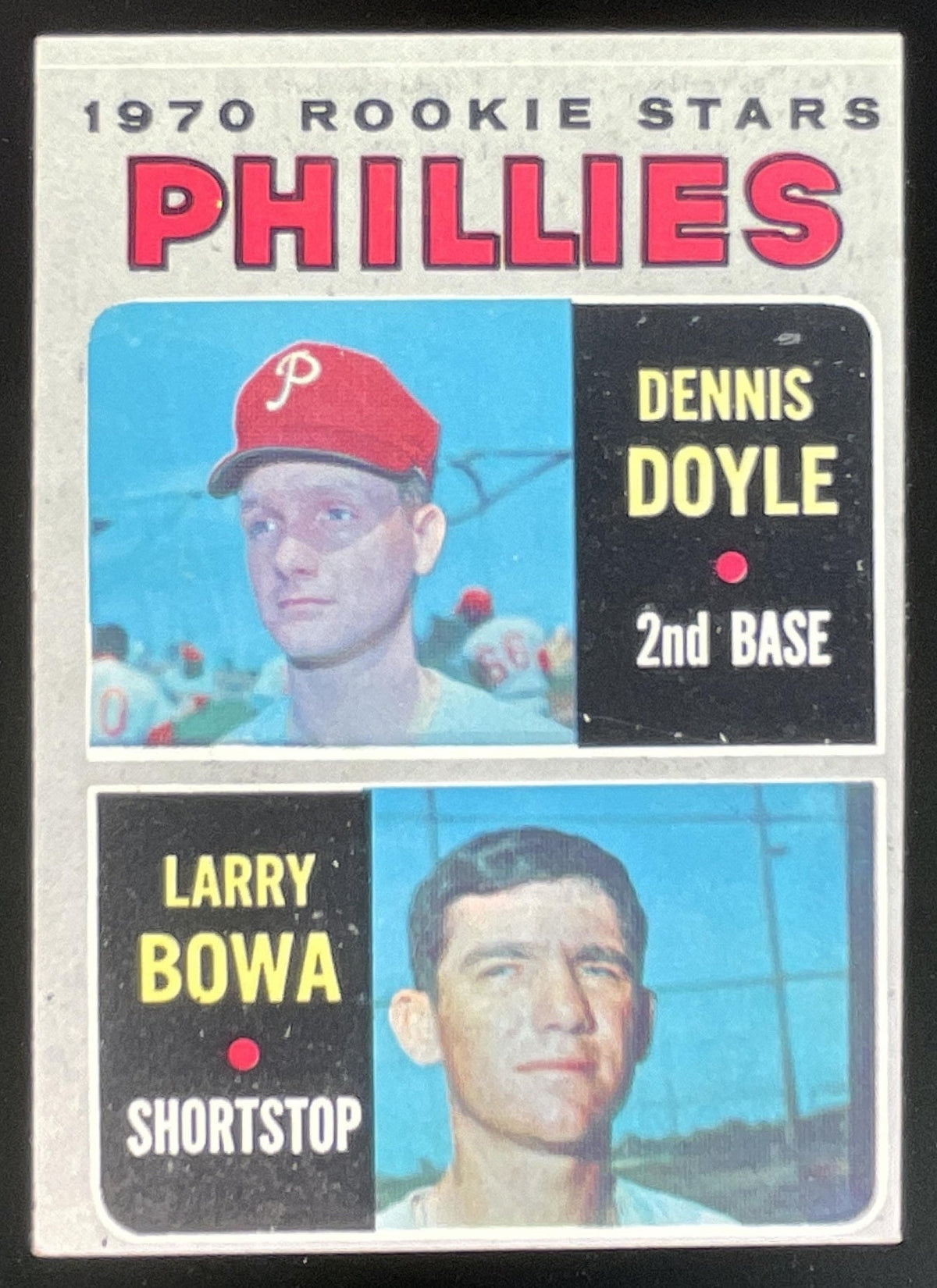 1970 Topps #539 Phillies 1970 Rookie Stars Dennis Doyle Larry Bowa RC product image 1, provided for visual reference and