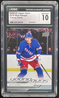 2024-25 Upper Deck #216 Matt Rempe Young Guns RC CGC 10 product image 1, provided for visual reference and product detail