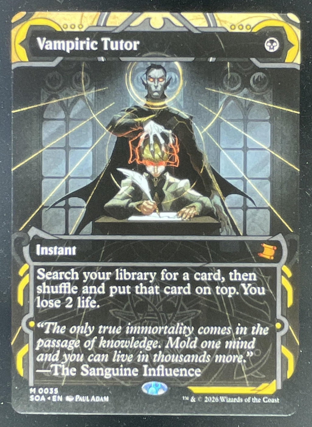 Magic The Gathering Vampiric Tutor - Secrets of Strixhaven: Mystical Archive SOA product image 1, provided for visual