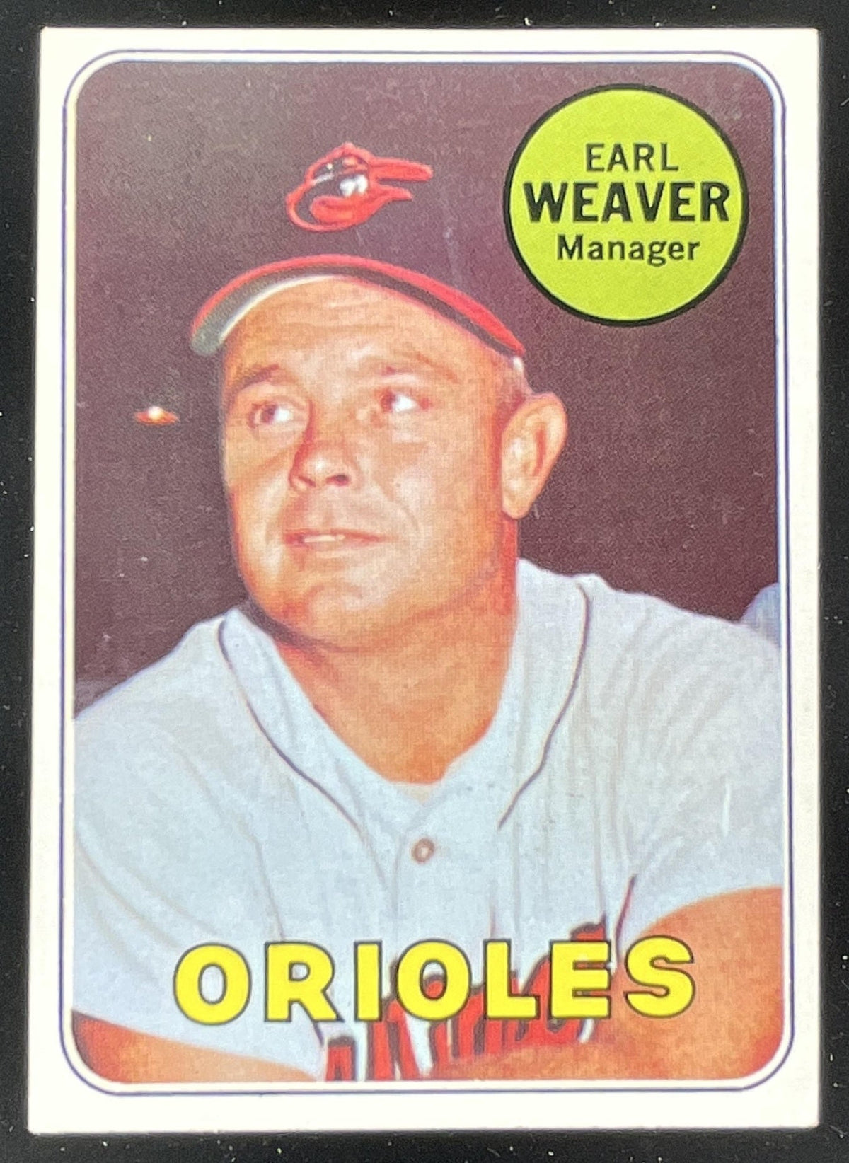 1969 Topps #516 Earl Weaver product image 1, provided for visual reference and product detail review
