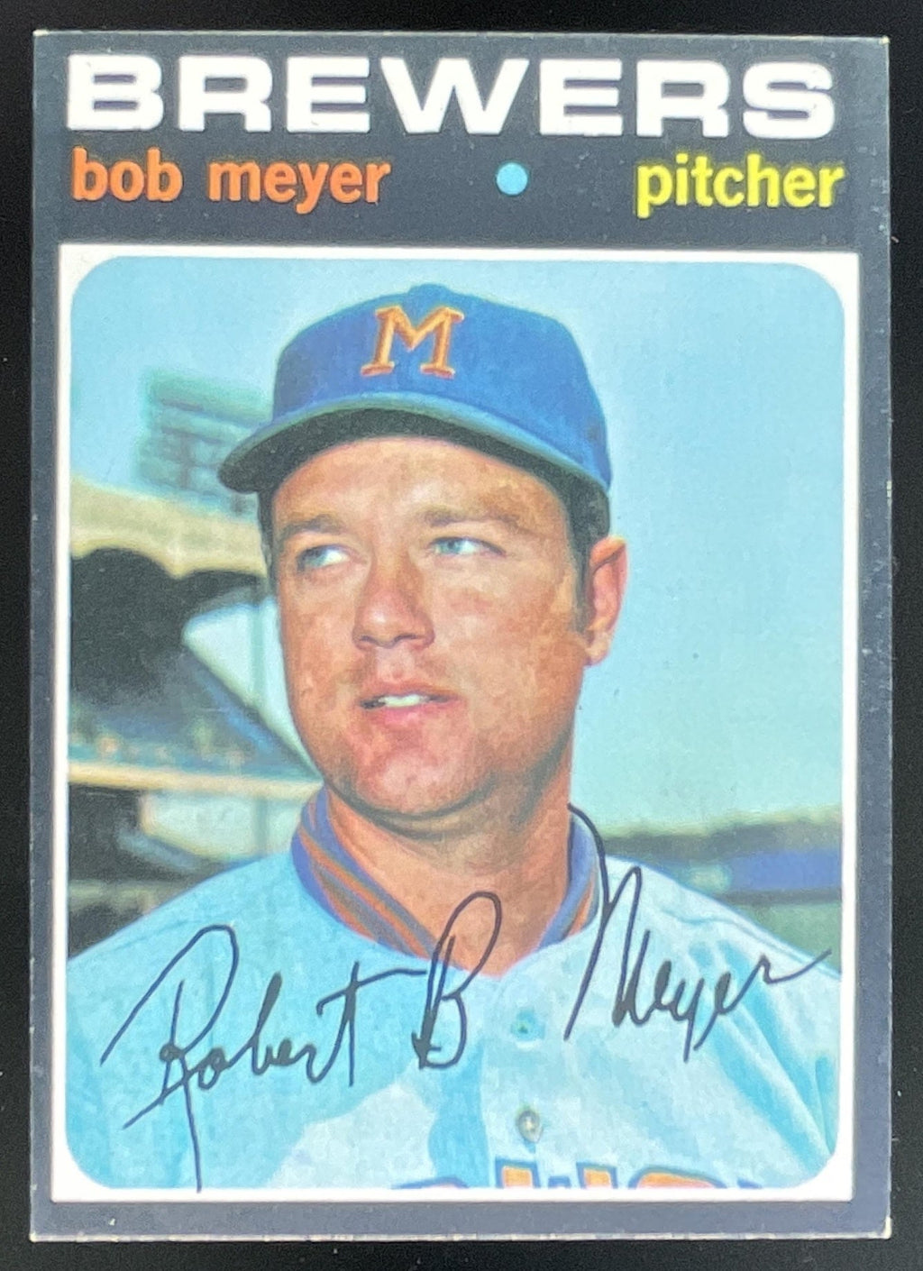 1971 Topps #456 Bob Meyer product image 1, provided for visual reference and product detail review