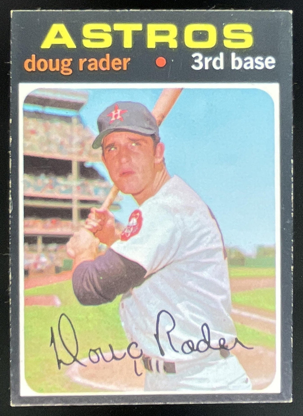 1971 Topps #425 Doug Rader product image 1, provided for visual reference and product detail review