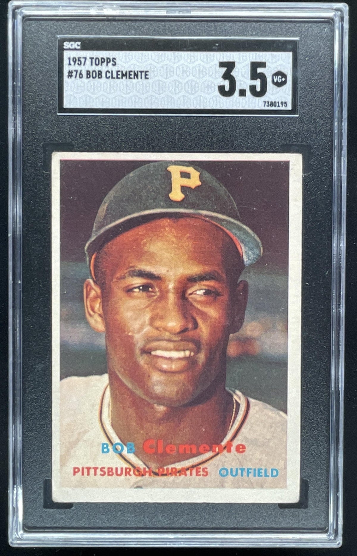 1957 Topps #76 Bob Clemente SGC 3.5 product image 1, provided for visual reference and product detail review