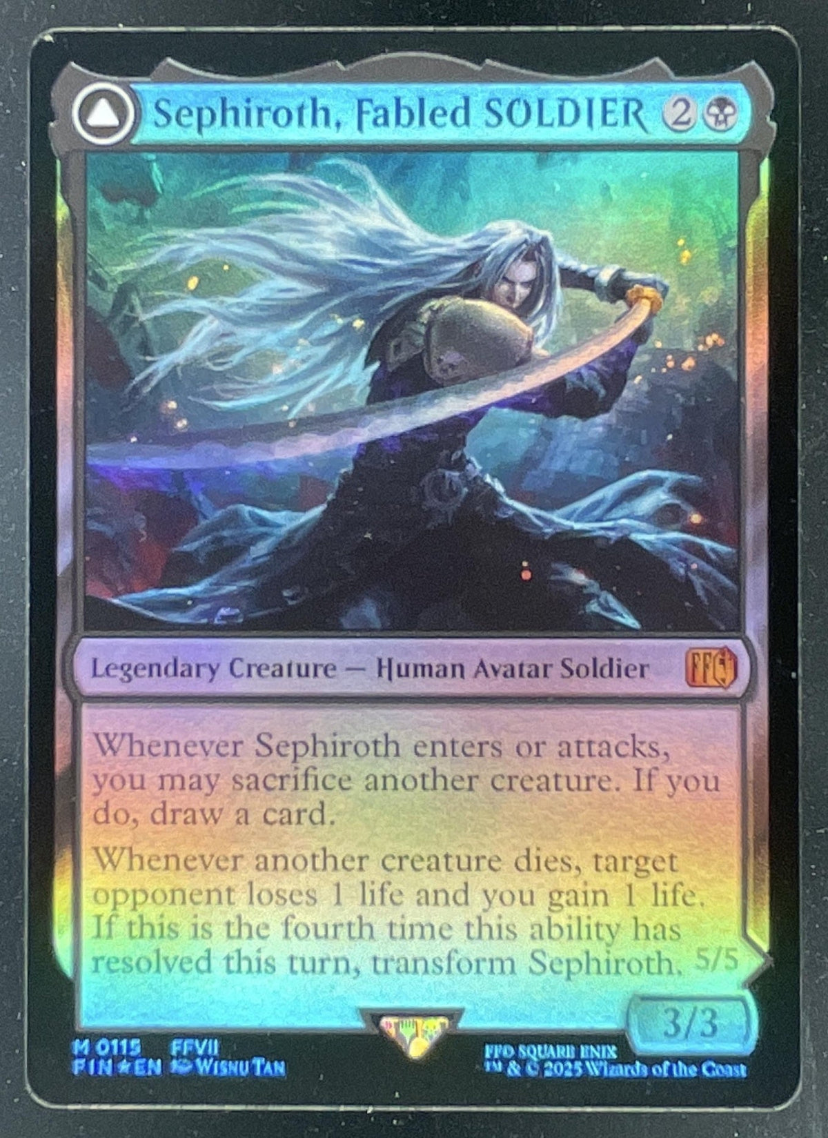 Magic The Gathering Sephiroth, Fabled SOLDIER - FINAL FANTASY FIN product image 1, provided for visual reference and product