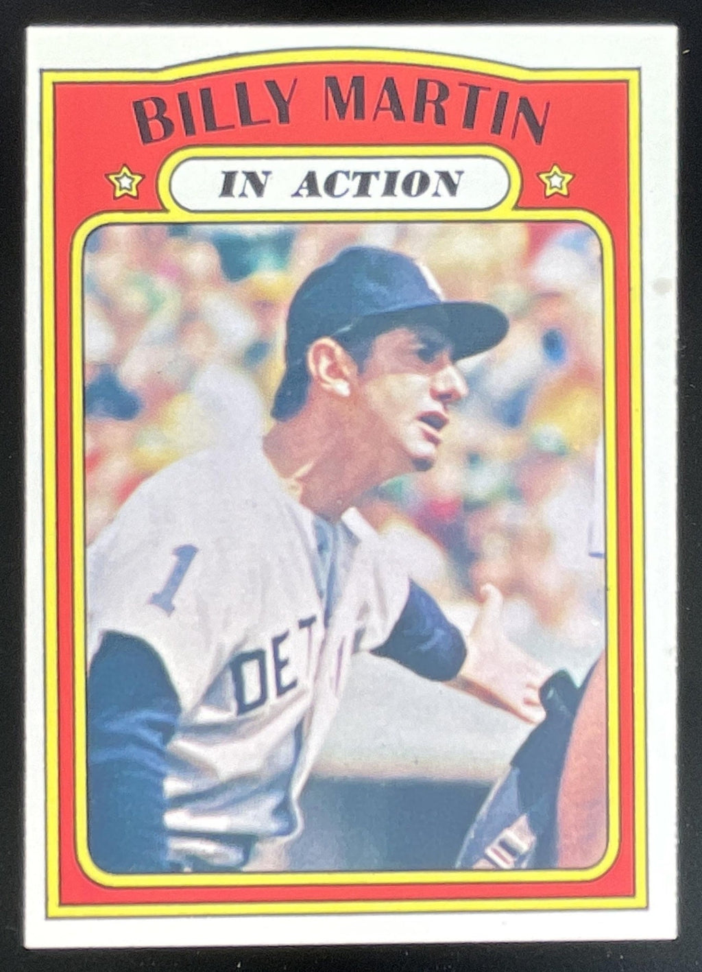 1972 Topps #34 Billy Martin product image 1, provided for visual reference and product detail review