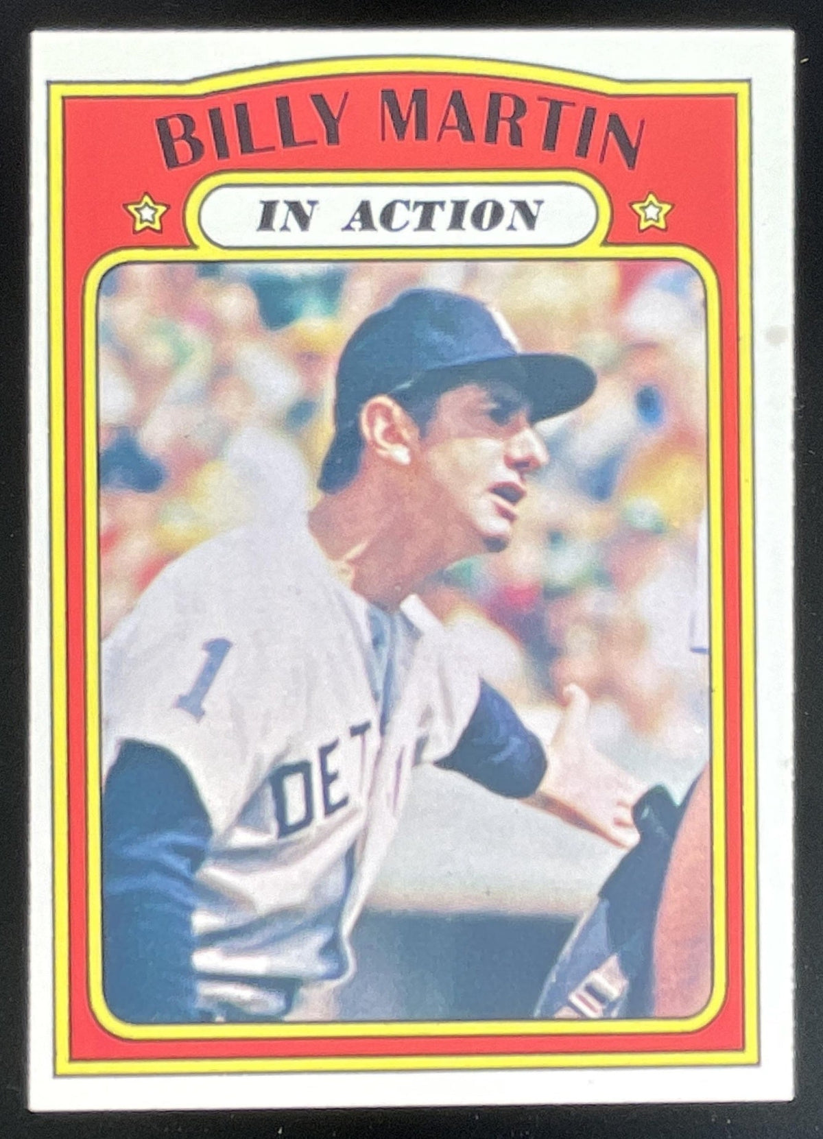 1972 Topps #34 Billy Martin product image 1, provided for visual reference and product detail review