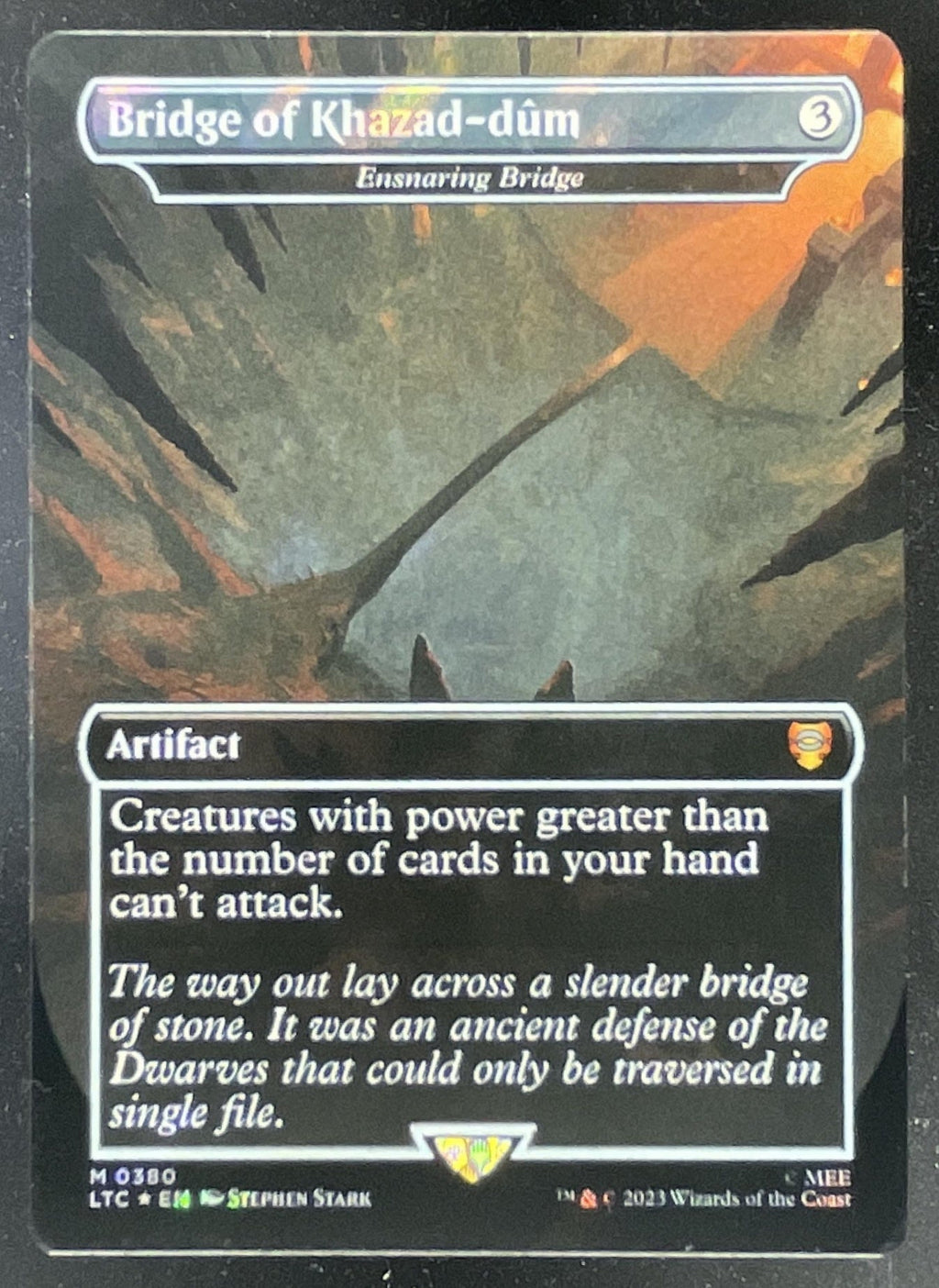 2023 Magic: The Gathering Lord of the Rings #0380 Khazad-dum: Ensnaring Bridge product image 1, provided for visual
