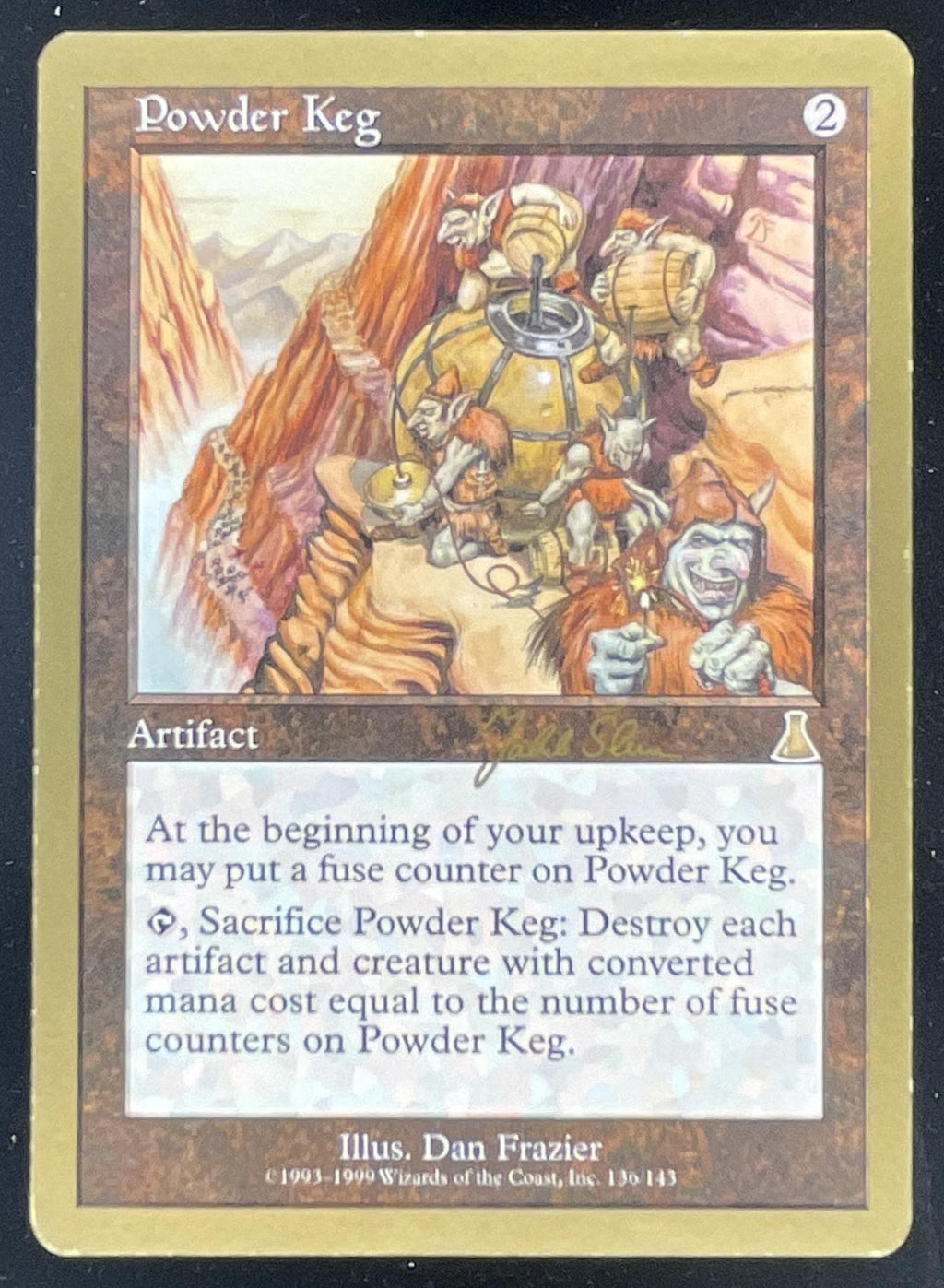 1999 Magic: The Gathering World Championship Decks 1999 #136 Powder Keg product image 1, provided for visual reference and