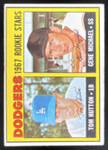 1967 Topps #428 Dodgers 1967 Rookie Stars Tom Hutton Gene Michael RS, RC product image 1, provided for visual reference and