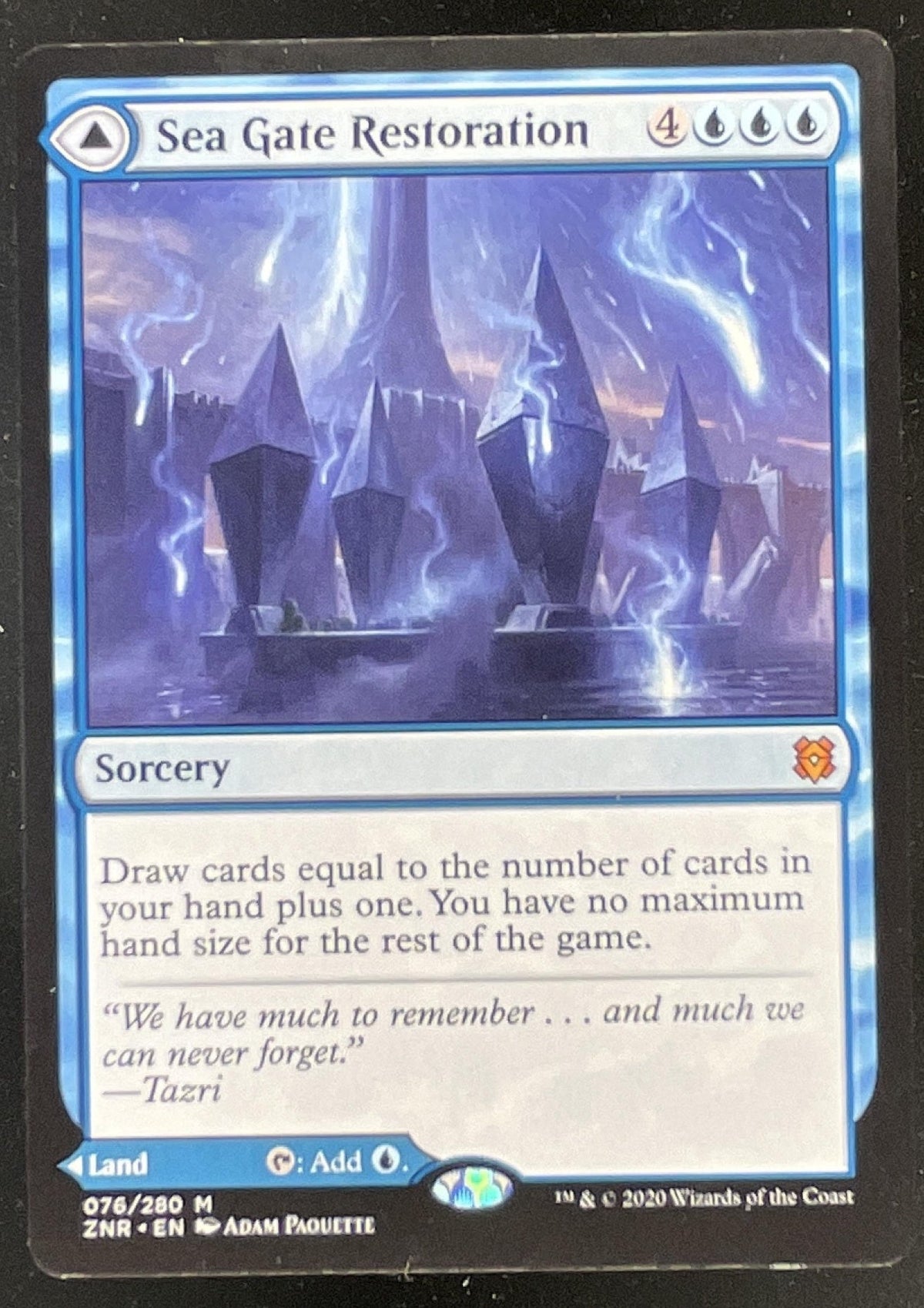 Magic The Gathering Sea Gate Restoration - Prerelease Cards PRE product image 1, provided for visual reference and product