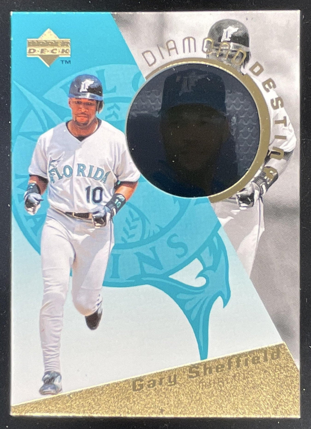 1996 Upper Deck Diamond Destiny Gold #DD20 Gary Sheffield product image 1, provided for visual reference and product detail