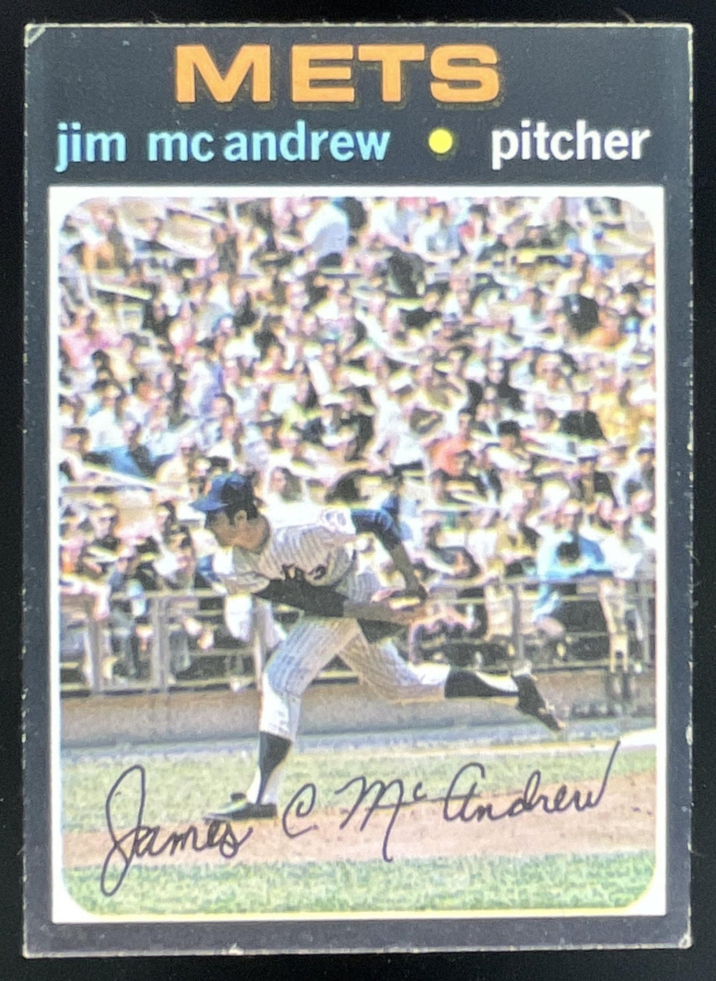 1971 Topps #428 Jim McAndrew product image 1, provided for visual reference and product detail review