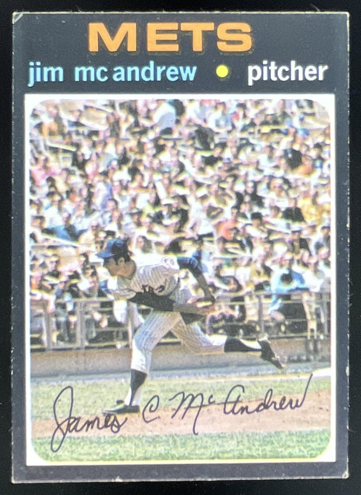 1971 Topps #428 Jim McAndrew product image 1, provided for visual reference and product detail review