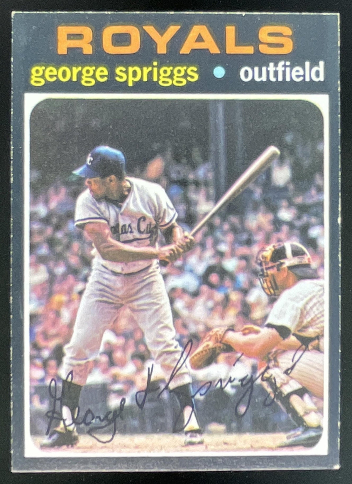 1971 Topps #411 George Spriggs product image 1, provided for visual reference and product detail review