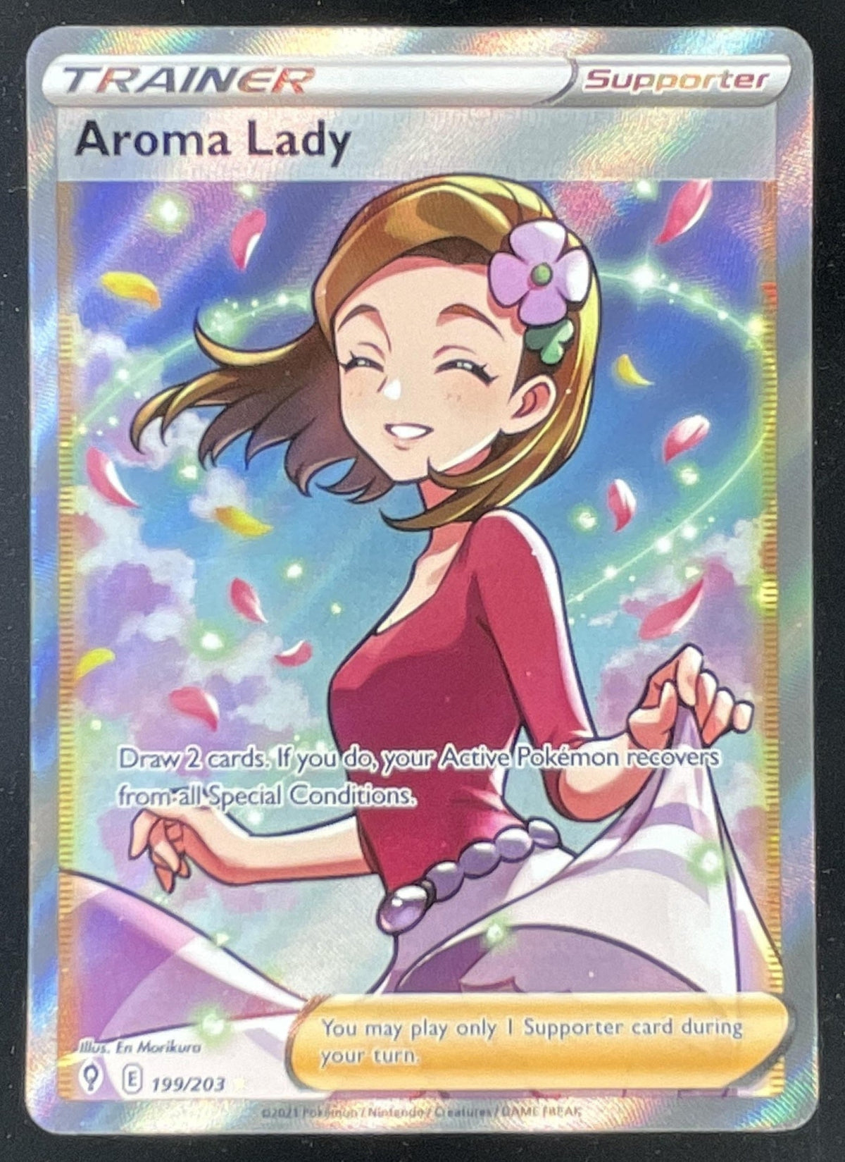 2021 Pokemon Sword & Shield Evolving Skies #199/203 Aroma Lady product image 1, provided for visual reference and product