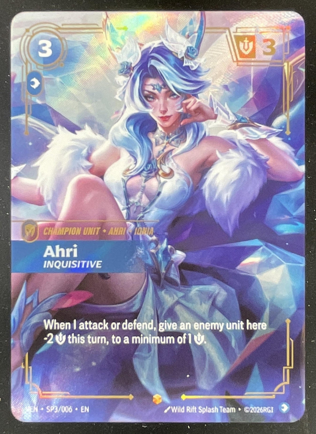 Riftbound League of Legends Ahri, Inquisitive - Vendetta VEN product image 1, provided for visual reference and product