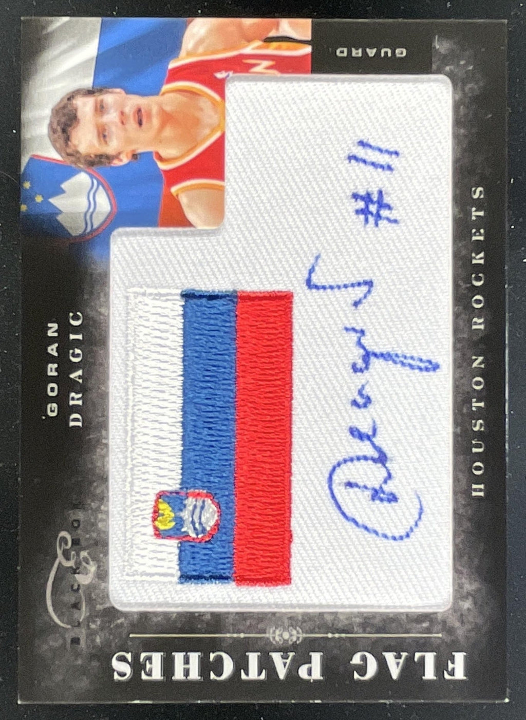 2010-11 Elite Black Box Flag Patches Signatures #25 Goran Dragic Auto /149 product image 1, provided for visual reference