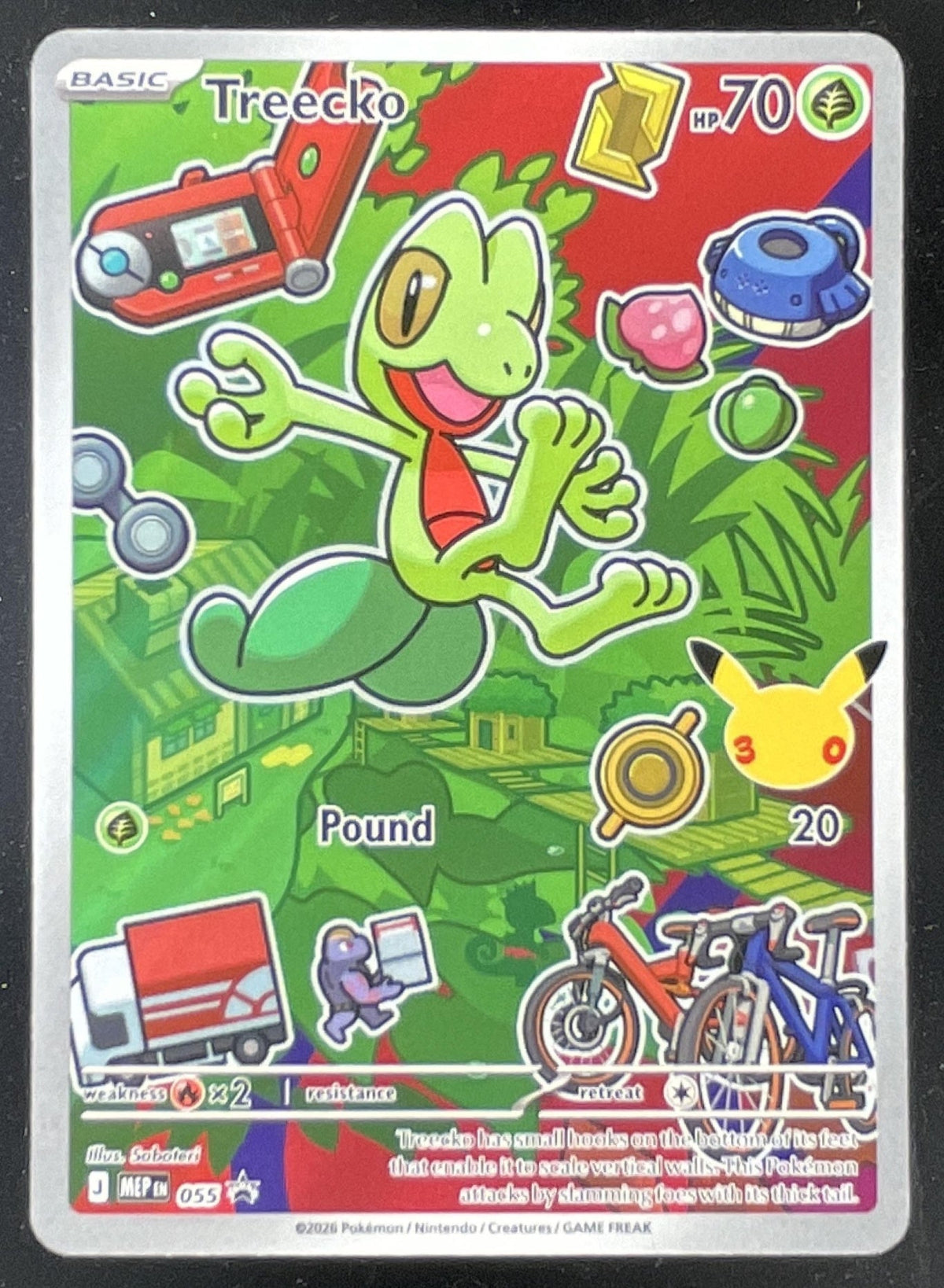 2026 Pokemon MEP Black Star Promos #055 Treecko First Partner Illustration product image 1, provided for visual reference