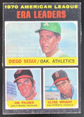 1971 Topps #67 American League ERA Leaders Diego Segui Jim Palmer Clyde Wright product image 1, provided for visual