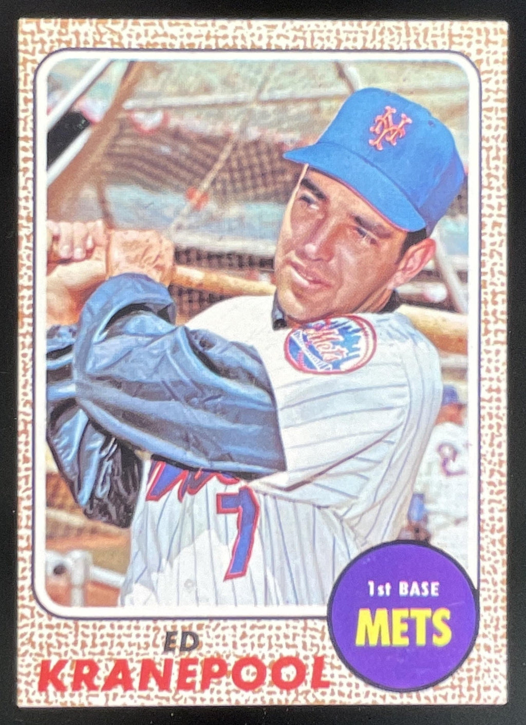 1968 Topps #92 Ed Kranepool product image 1, provided for visual reference and product detail review