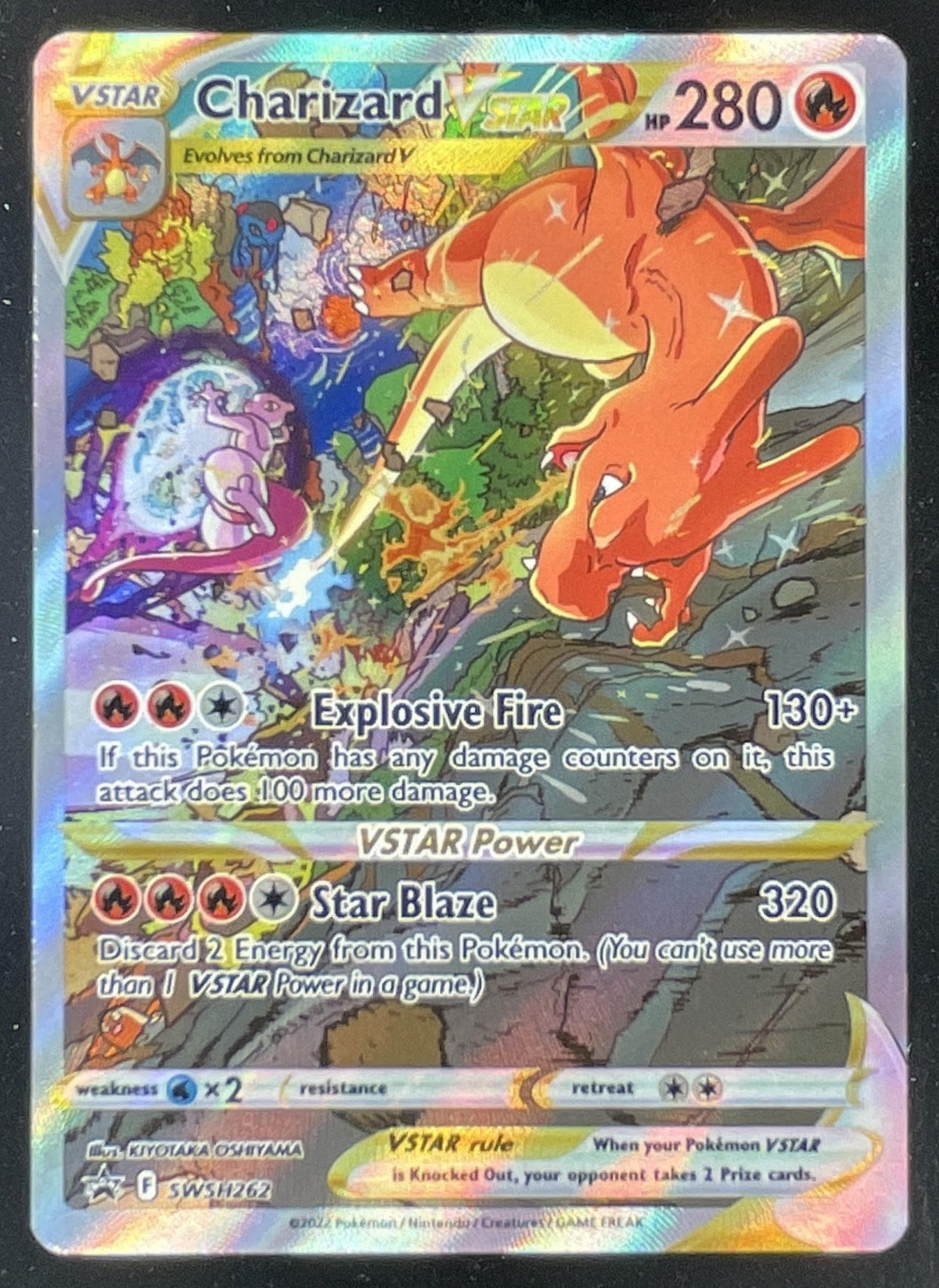 2022 Pokemon Sword & Shield Black Star Promos #SWSH262 Charizard VST product image 1, provided for visual reference and
