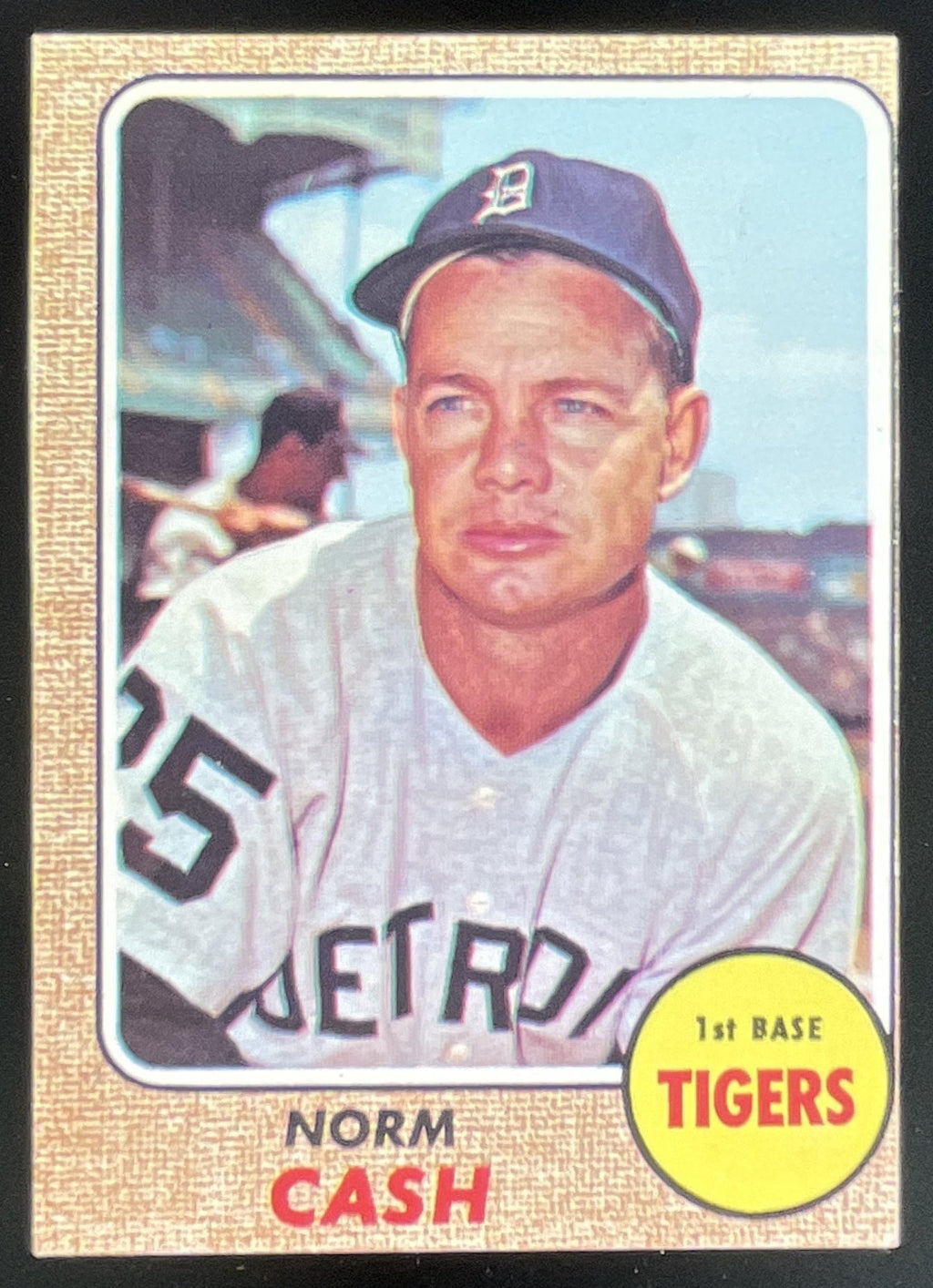1968 Topps #256 Norm Cash product image 1, provided for visual reference and product detail review