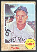 1968 Topps #256 Norm Cash product image 1, provided for visual reference and product detail review