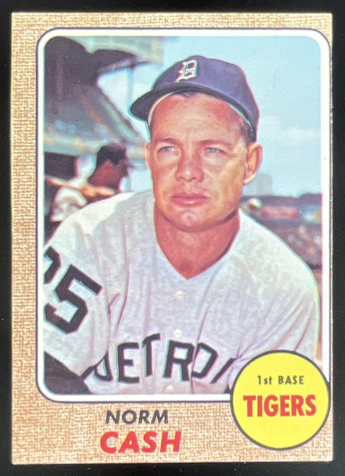 1968 Topps #256 Norm Cash product image 1, provided for visual reference and product detail review