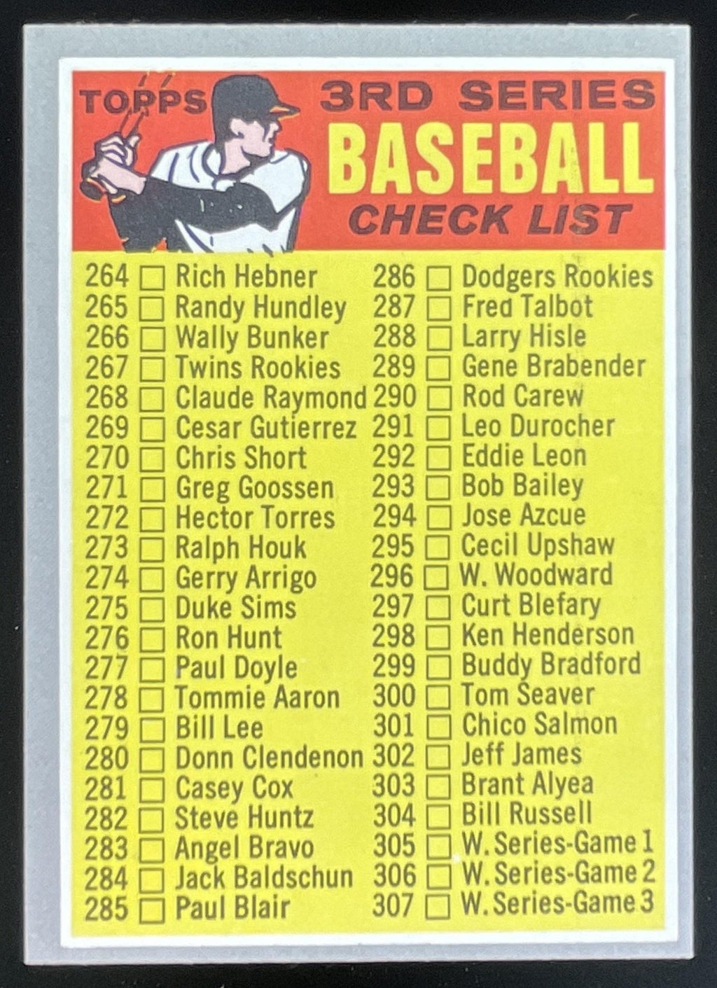 1970 Topps #244 3rd Series Checklist 264-372 VAR product image 1, provided for visual reference and product detail review