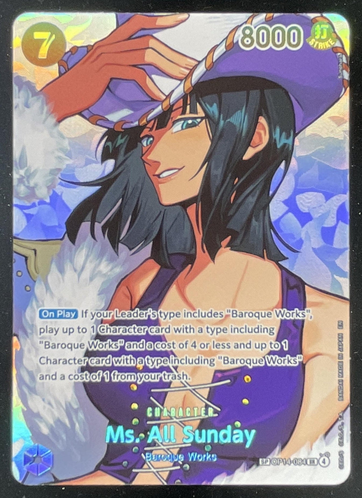 2026 One Piece The Time of Battle Special Card #OP14-084 Ms. All Sunday product image 1, provided for visual reference and