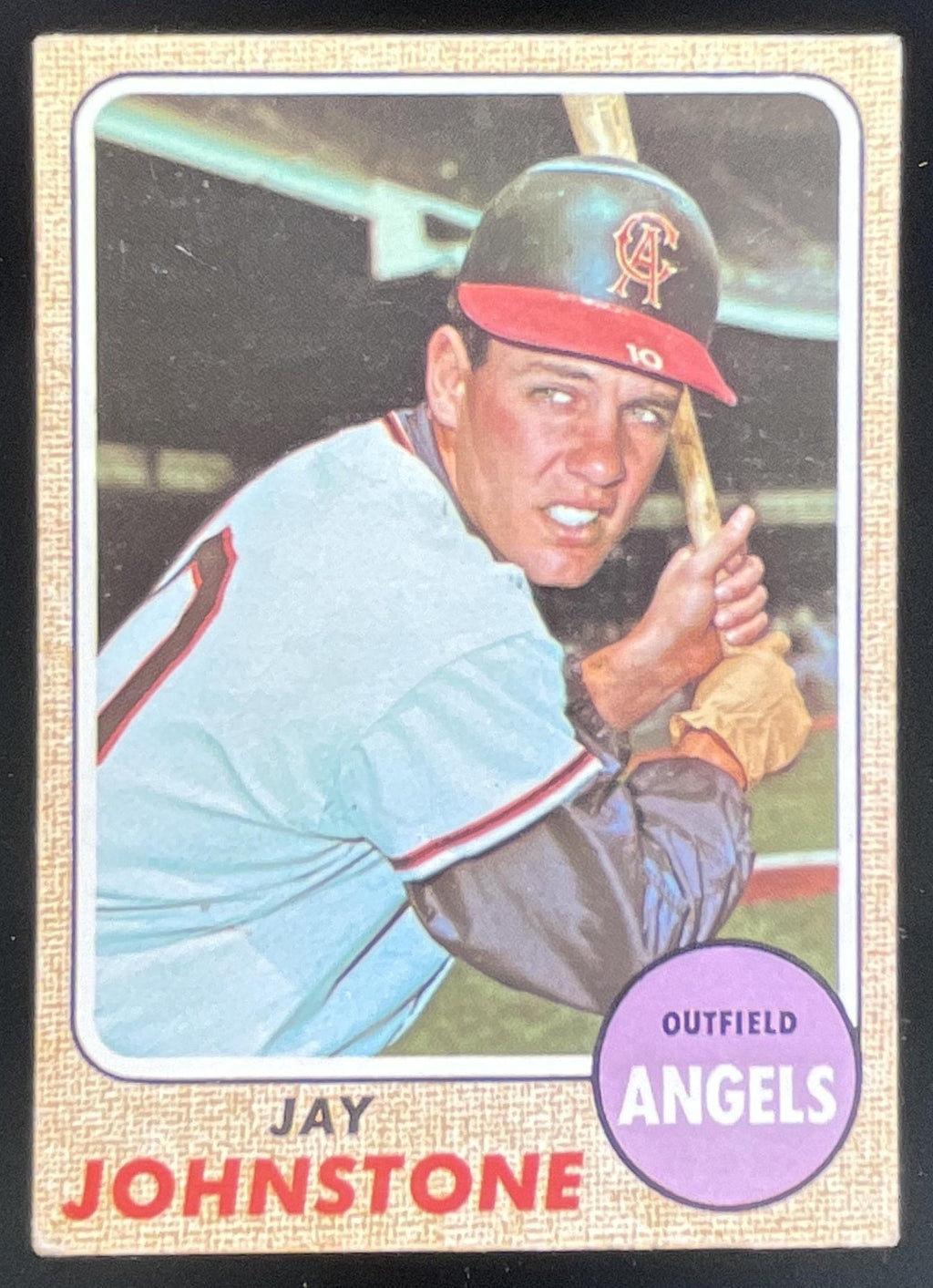 1968 Topps #389 Jay Johnstone product image 1, provided for visual reference and product detail review