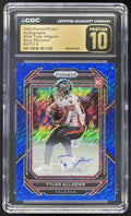 2022 Prizm Prizm Blue Shimmer #344 Tyler Allgeier RC Auto /25 CGC 10 product image 1, provided for visual reference and