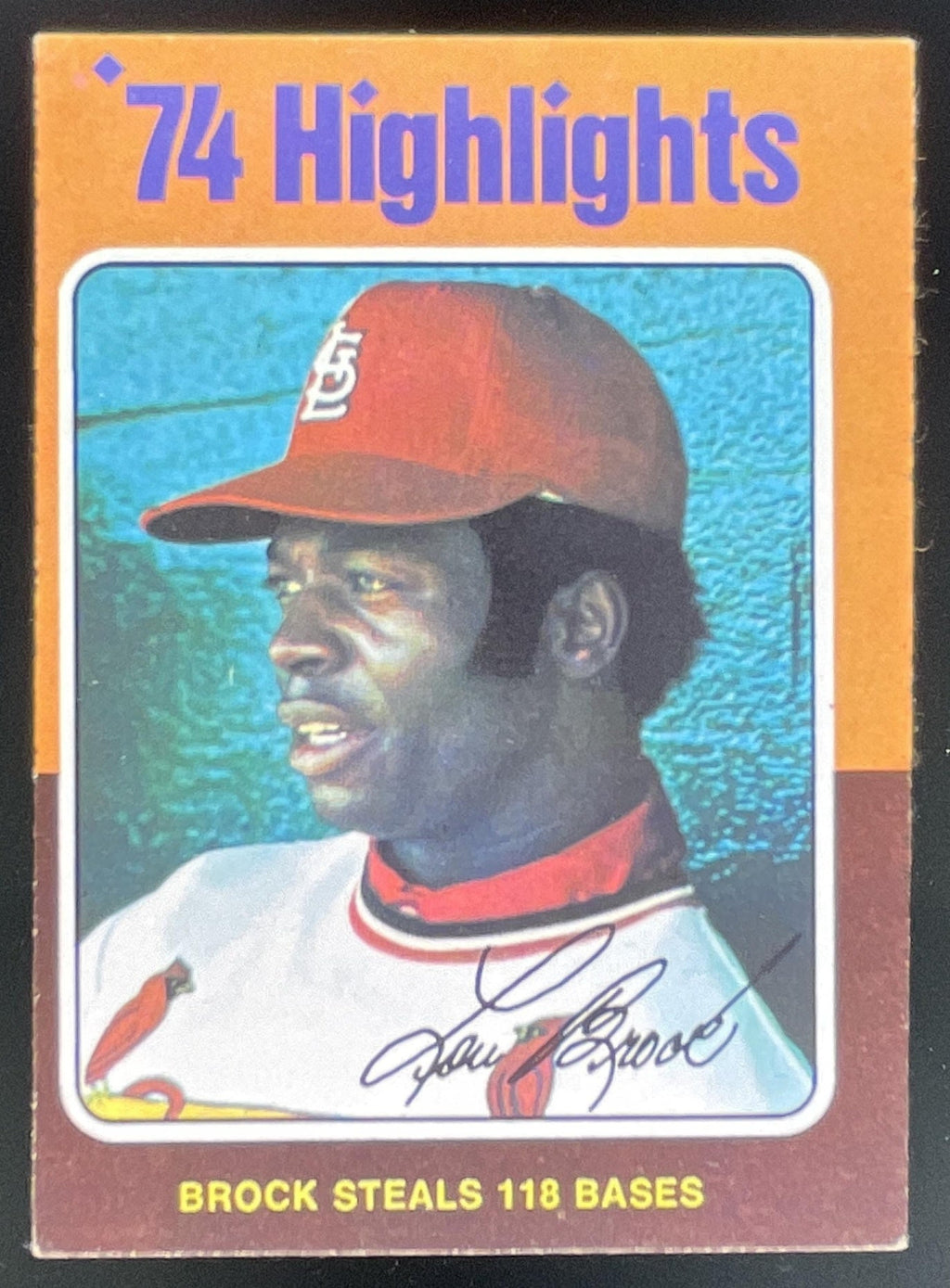 1975 Topps #2 Lou Brock product image 1, provided for visual reference and product detail review