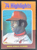1975 Topps #2 Lou Brock product image 1, provided for visual reference and product detail review