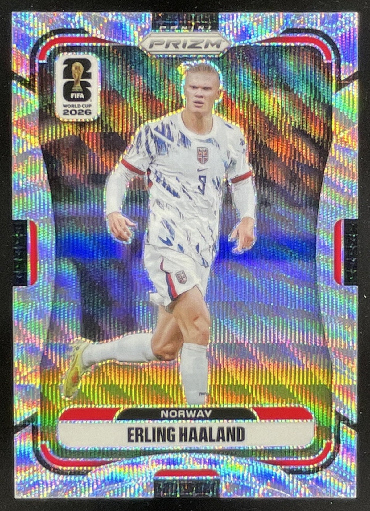 2026 Panini Prizm World Cup Wave Prizm #333 Erling Haaland product image 1, provided for visual reference and product detail