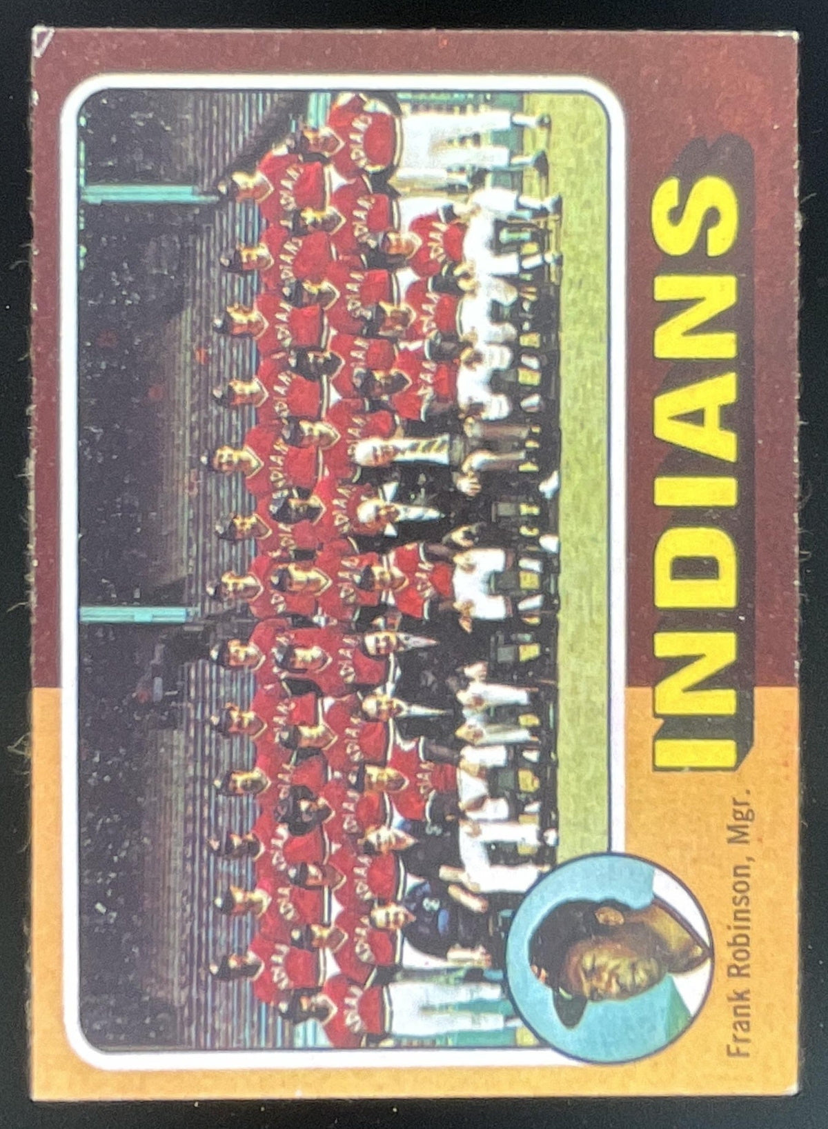 1975 Topps #331 Cleveland Indians Frank Robinson MGR Checklist Card Team Card product image 1, provided for visual reference