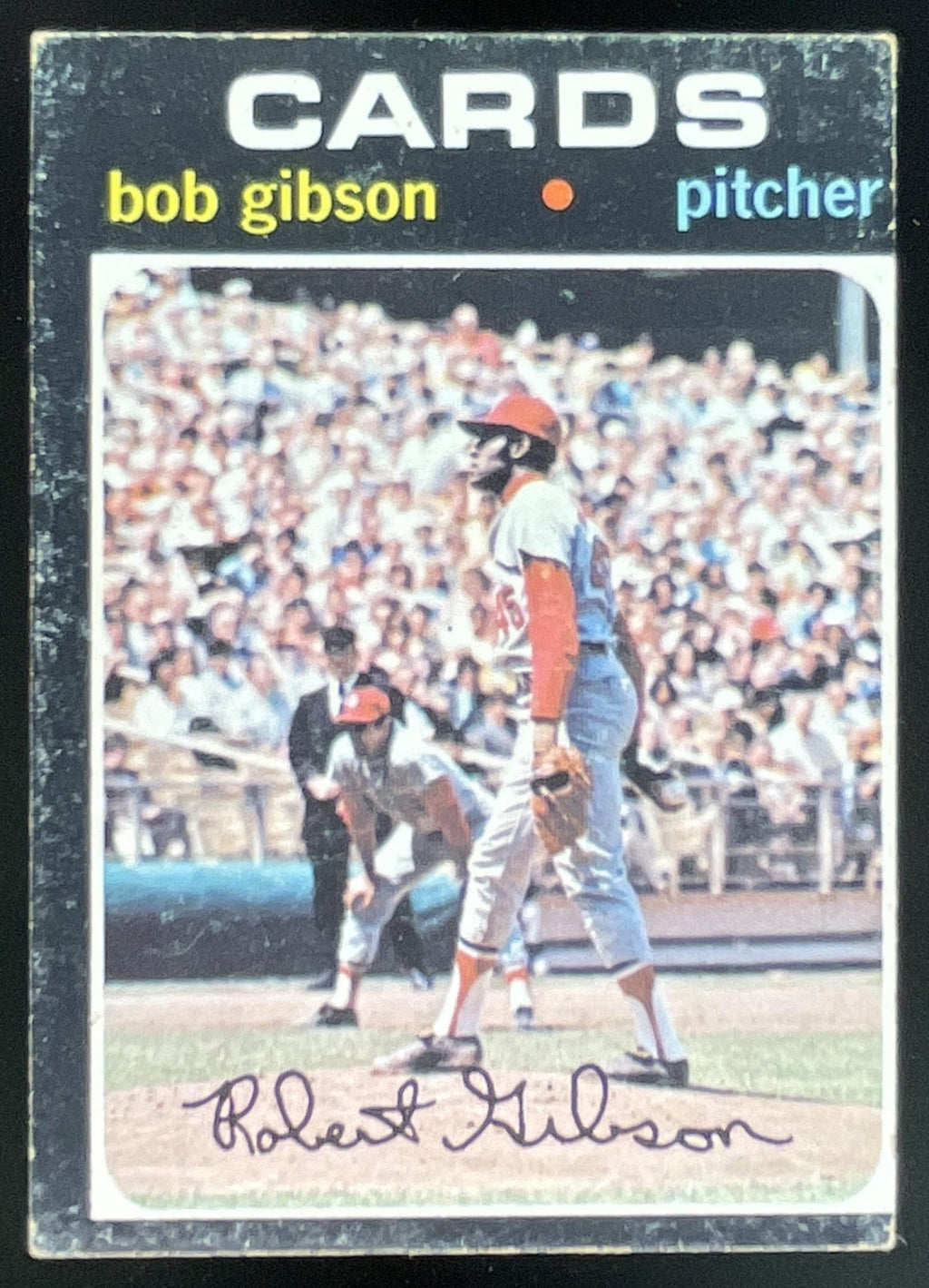 1971 Topps #450 Bob Gibson product image 1, provided for visual reference and product detail review