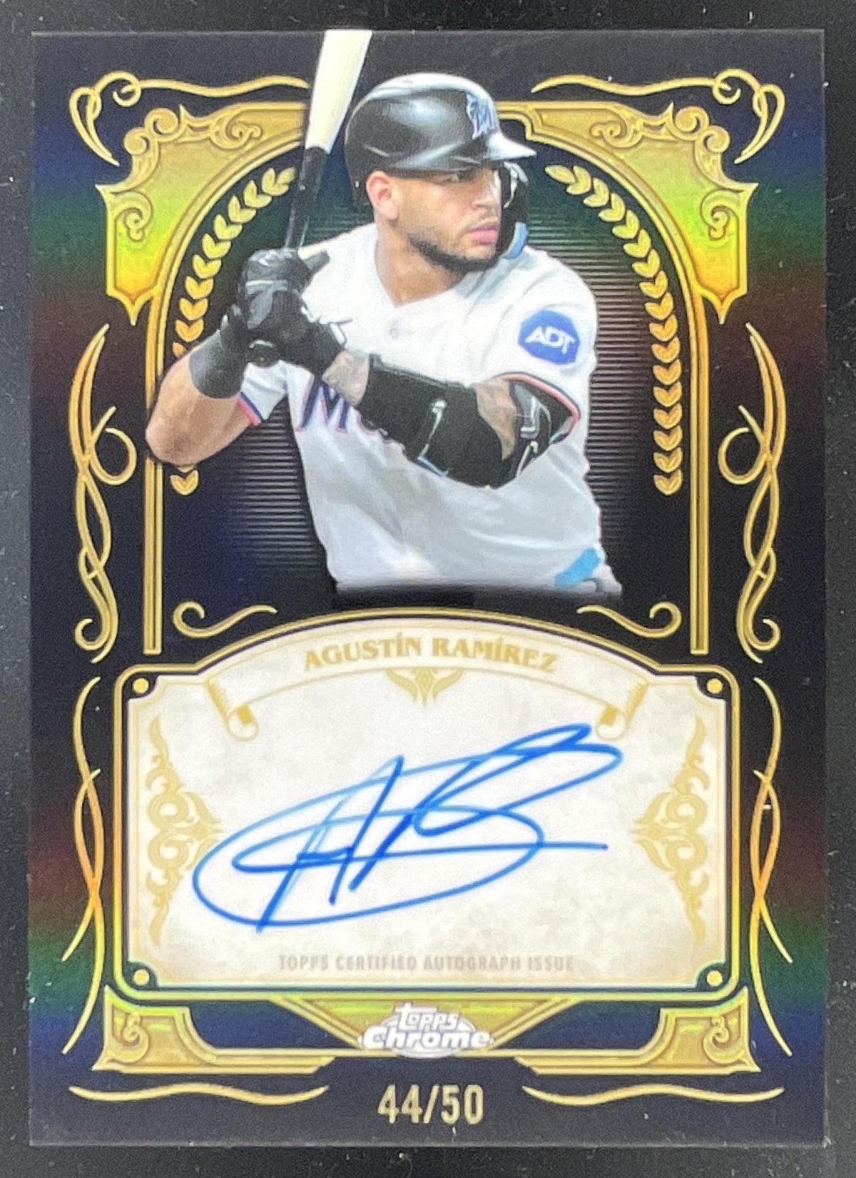 2026 Topps Chrome Ink Strokes Gold #IS-AR Agustin Ramirez SP Auto /50 product image 1, provided for visual reference and