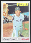 1970 Topps #611 Norm Cash product image 1, provided for visual reference and product detail review