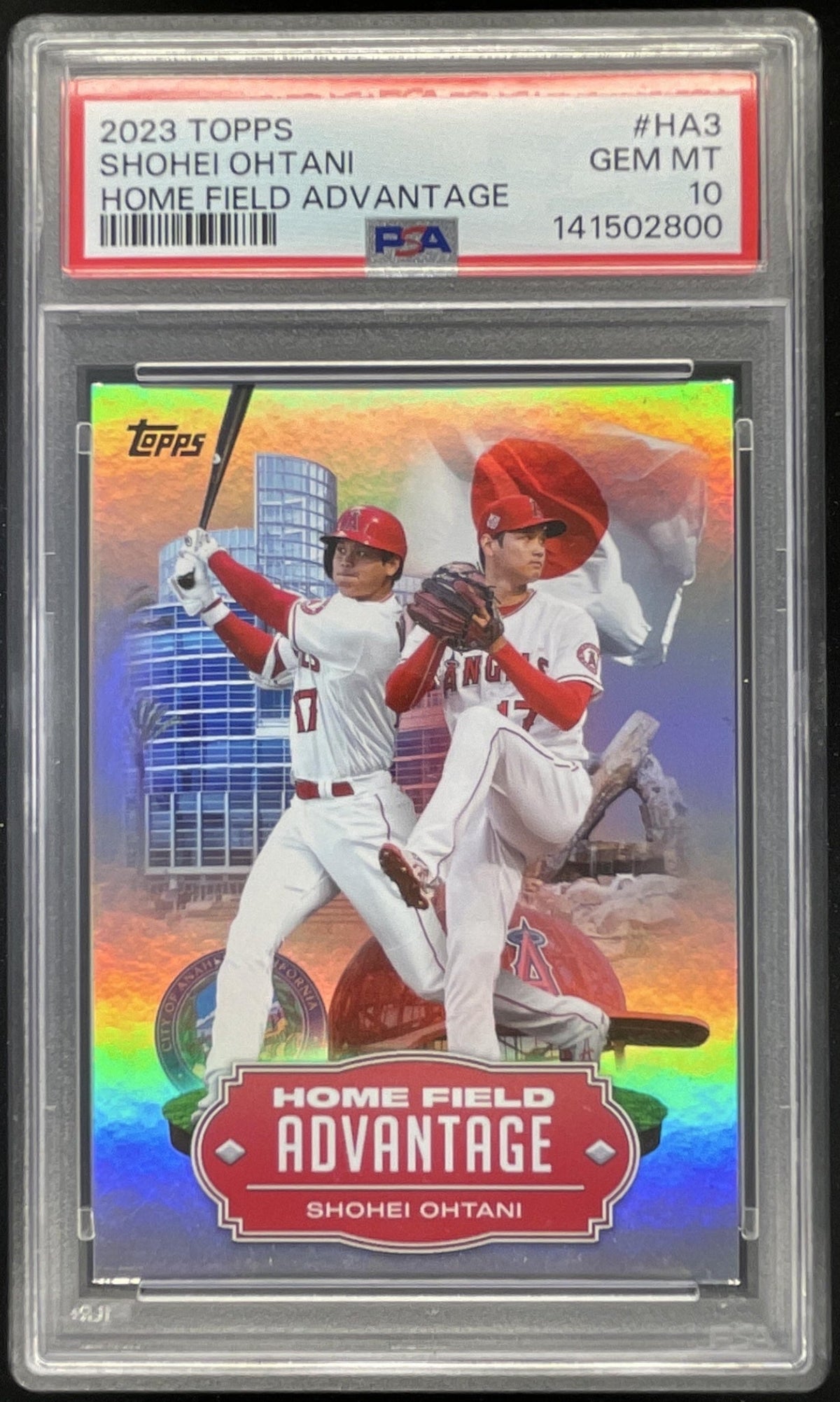 2023 Topps Home Field Advantage #HA-3 Shohei Ohtani PSA 10 product image 1, provided for visual reference and product detail