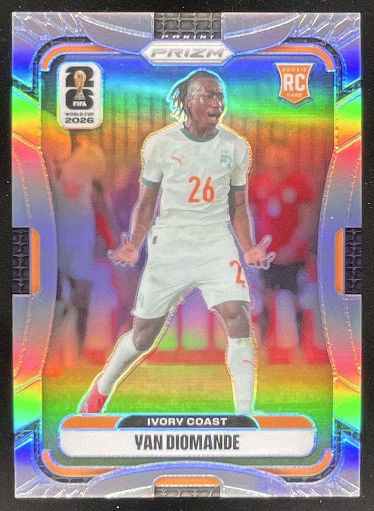 2026 Panini Prizm World Cup Silver Prizm #257 Yan Diomande RC product image 1, provided for visual reference and product